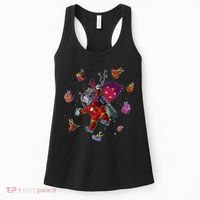 Outer Space Santa Christmas Astronaut  Women's Tank Top thumb 0