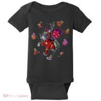 Outer Space Santa Christmas Astronaut  Baby Bodysuit thumb 0