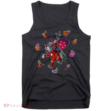 Outer Space Santa Christmas Astronaut  Tank Top