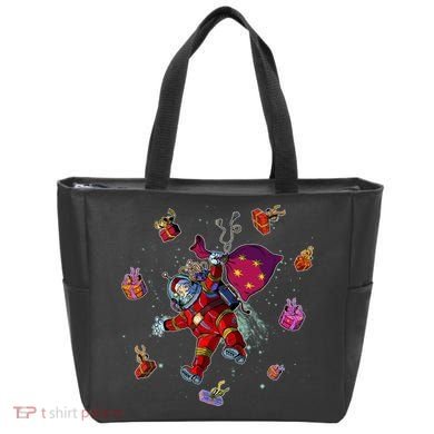 Outer Space Santa Christmas Astronaut  Tote Bag