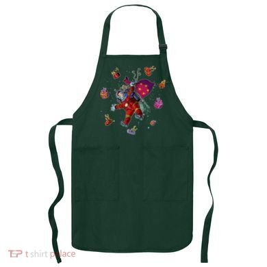 Outer Space Santa Christmas Astronaut  Apron