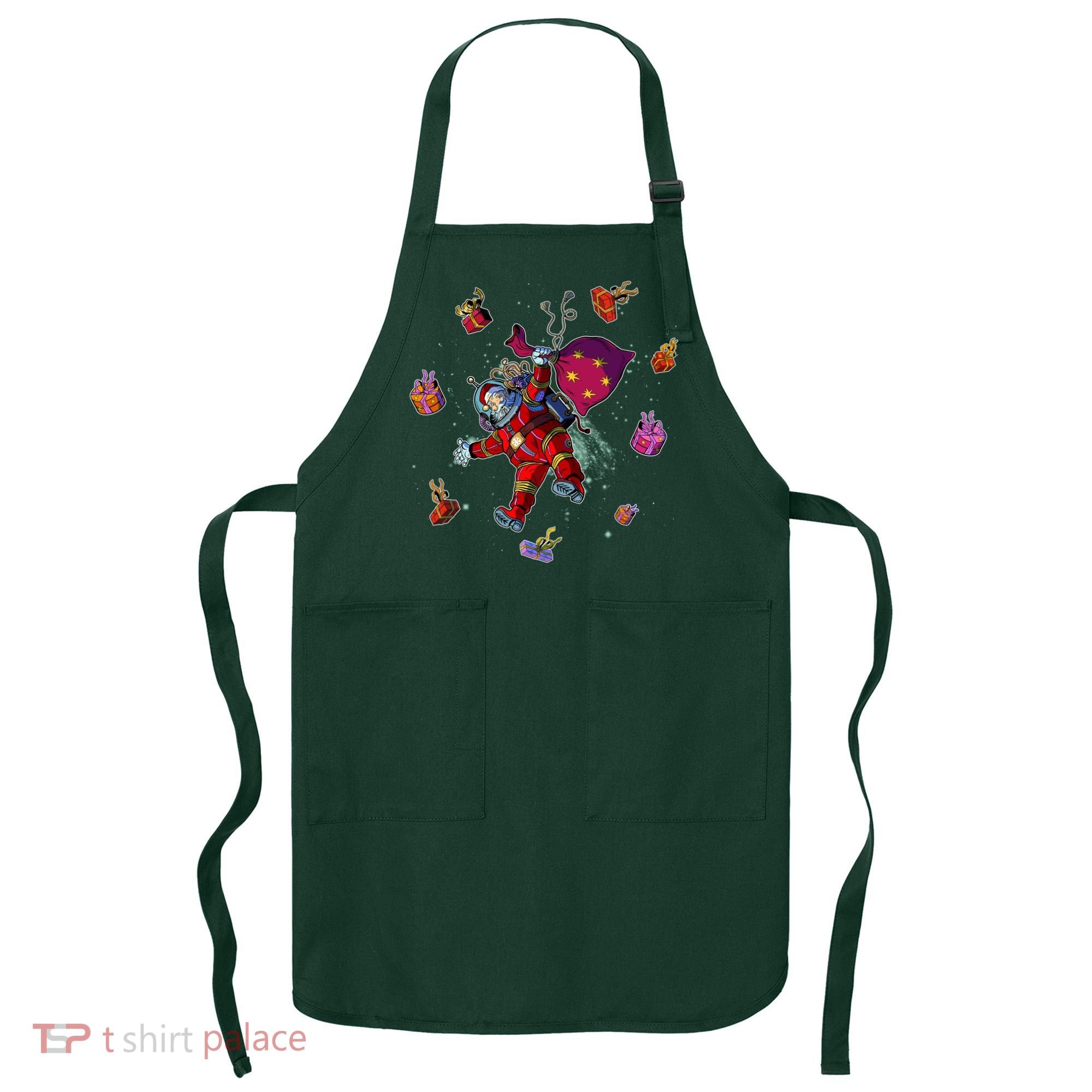 Outer Space Santa Christmas Astronaut  Apron