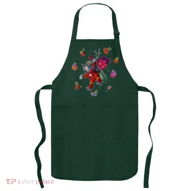 Outer Space Santa Christmas Astronaut  Apron