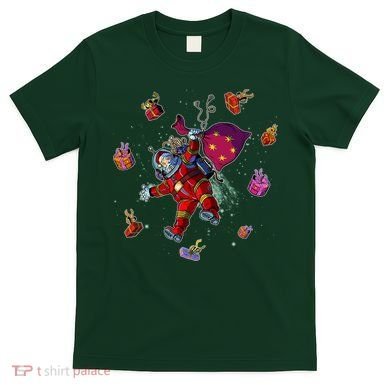 Outer Space Santa Christmas Astronaut  T-Shirt
