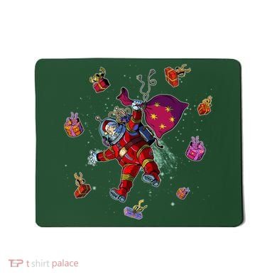 Outer Space Santa Christmas Astronaut  Mousepad