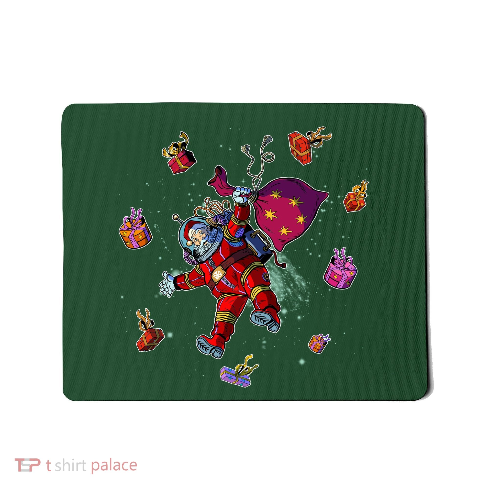 Outer Space Santa Christmas Astronaut  Mousepad