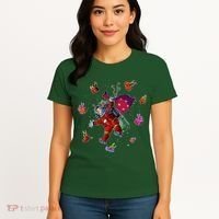 Outer Space Santa Christmas Astronaut  Women's T-Shirt thumb 4