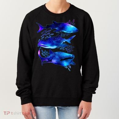 Outer Space Whale Sharks  Women's Sweatshirt