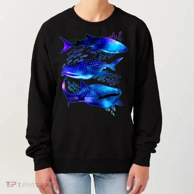 Outer Space Whale Sharks  Women's Sweatshirt