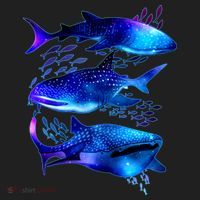 Outer Space Whale Sharks  Women's Sweatshirt thumb 2