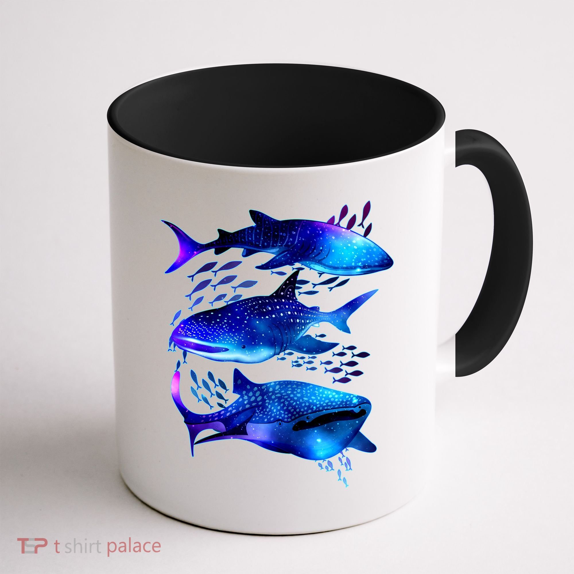 Outer Space Whale Sharks  Coffee Mug