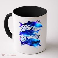 Outer Space Whale Sharks  Coffee Mug thumb 0