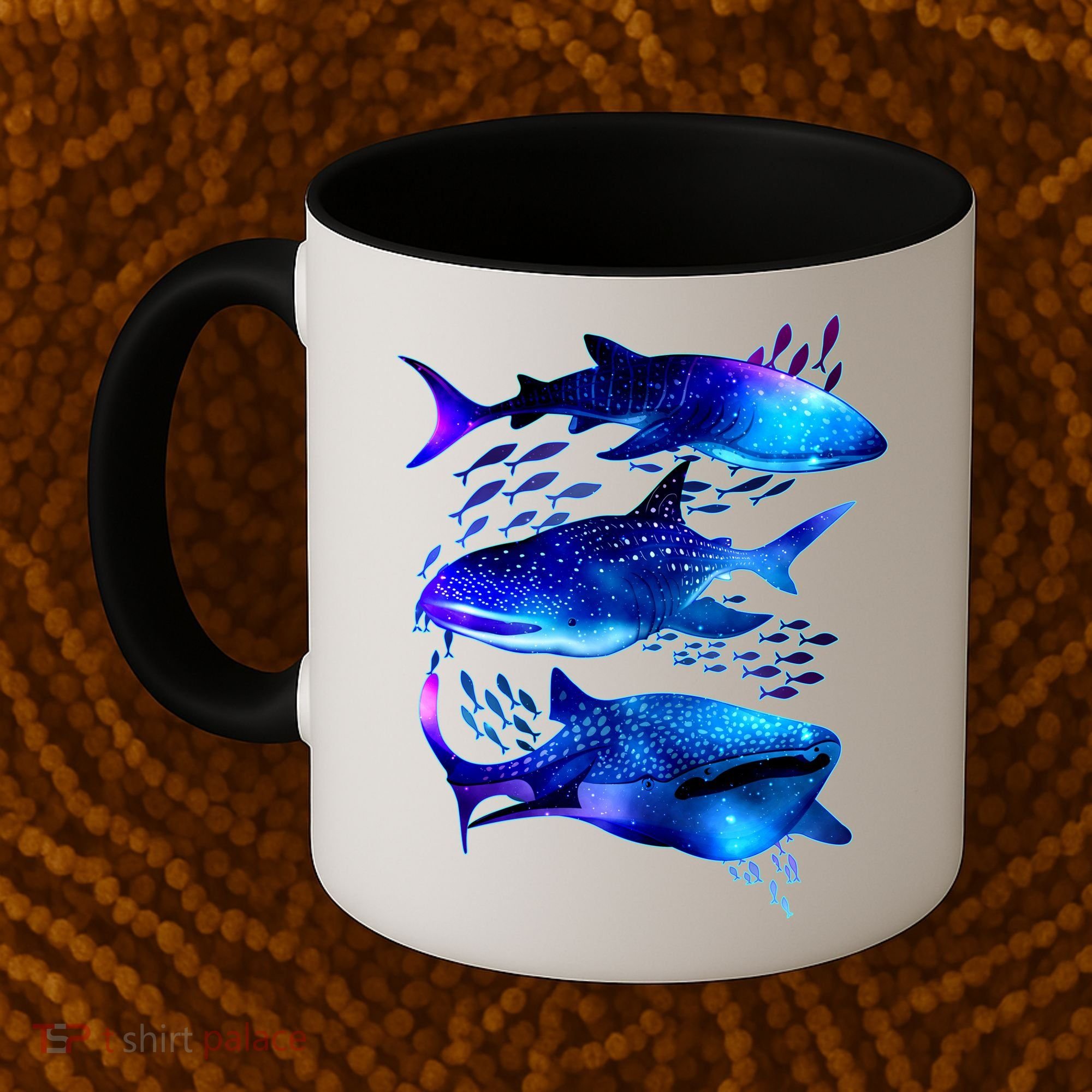 Outer Space Whale Sharks  Coffee Mug