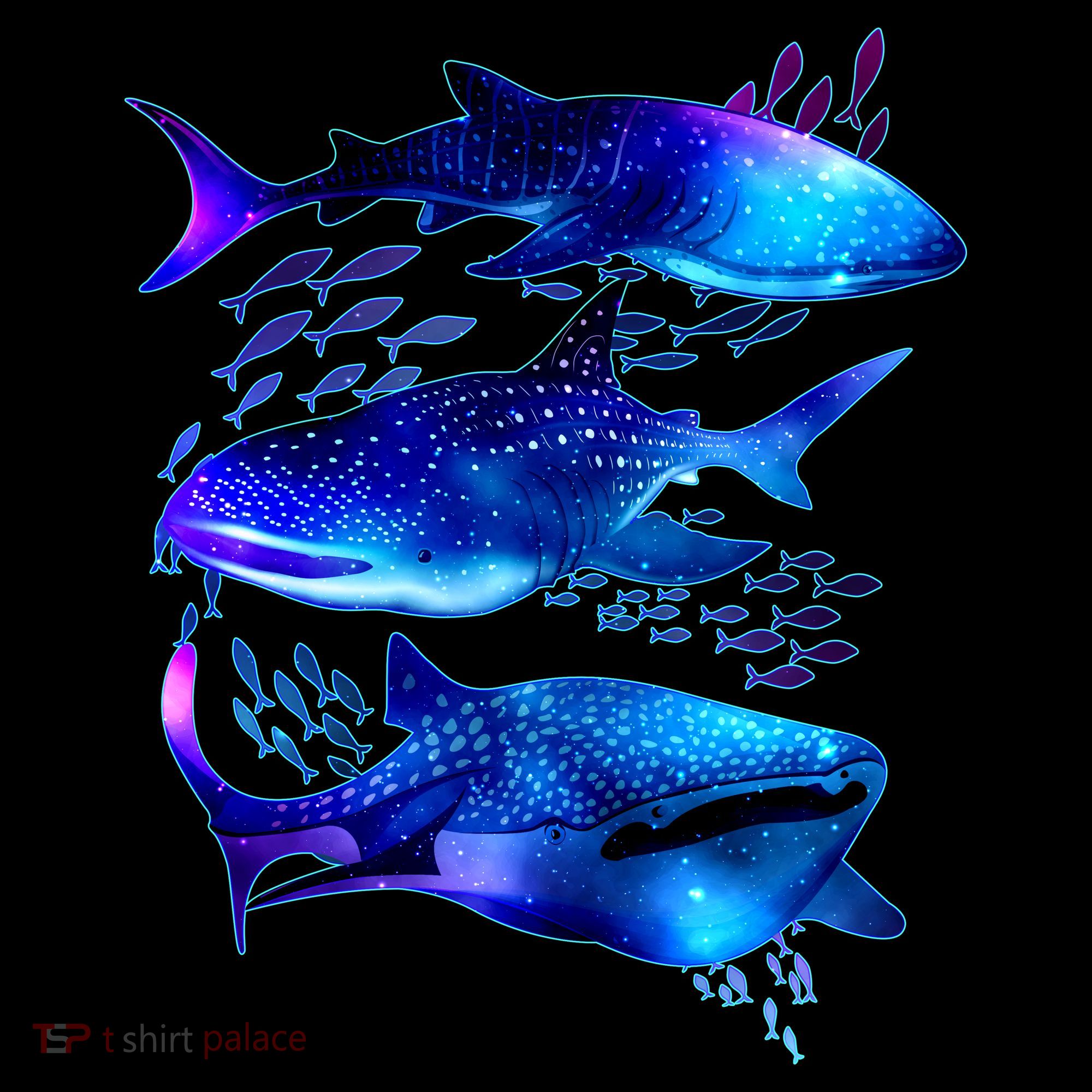 Outer Space Whale Sharks  Coffee Mug