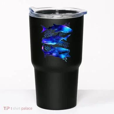 Outer Space Whale Sharks Tumbler