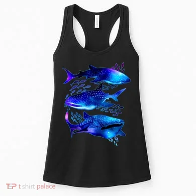 Outer Space Whale Sharks  Women's Tank Top