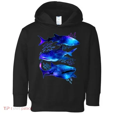 Outer Space Whale Sharks  Toddler Hoodie