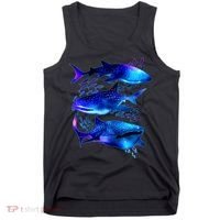 Outer Space Whale Sharks  Tank Top thumb 0