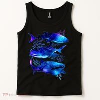 Outer Space Whale Sharks  Tank Top thumb 2