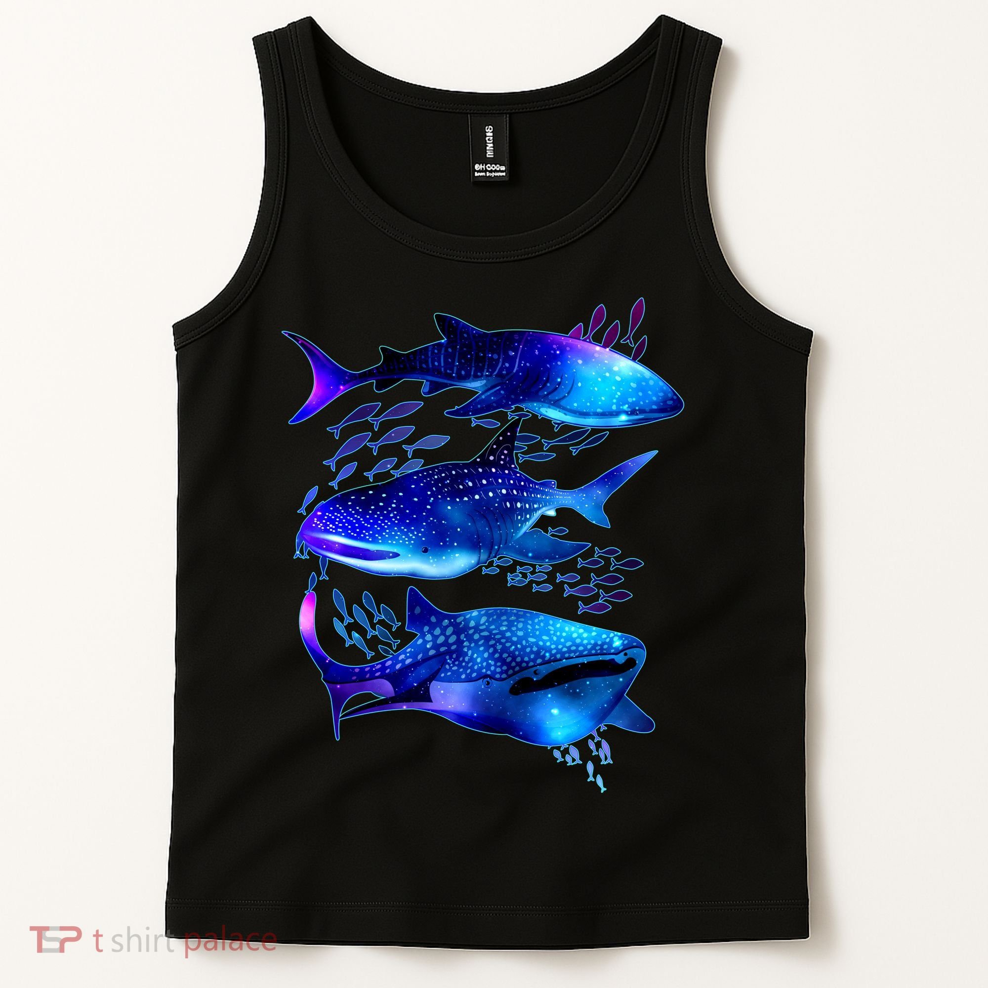 Outer Space Whale Sharks  Tank Top