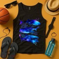 Outer Space Whale Sharks  Tank Top thumb 4