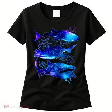 Outer Space Whale Sharks  Women's T-Shirt