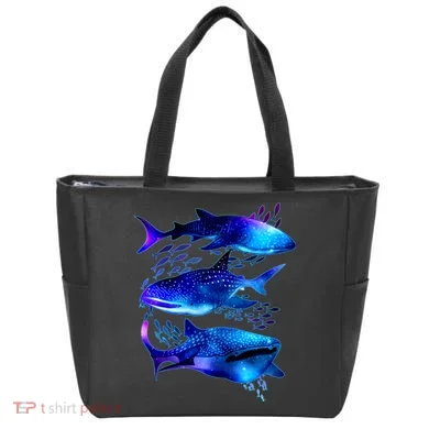 Outer Space Whale Sharks  Tote Bag
