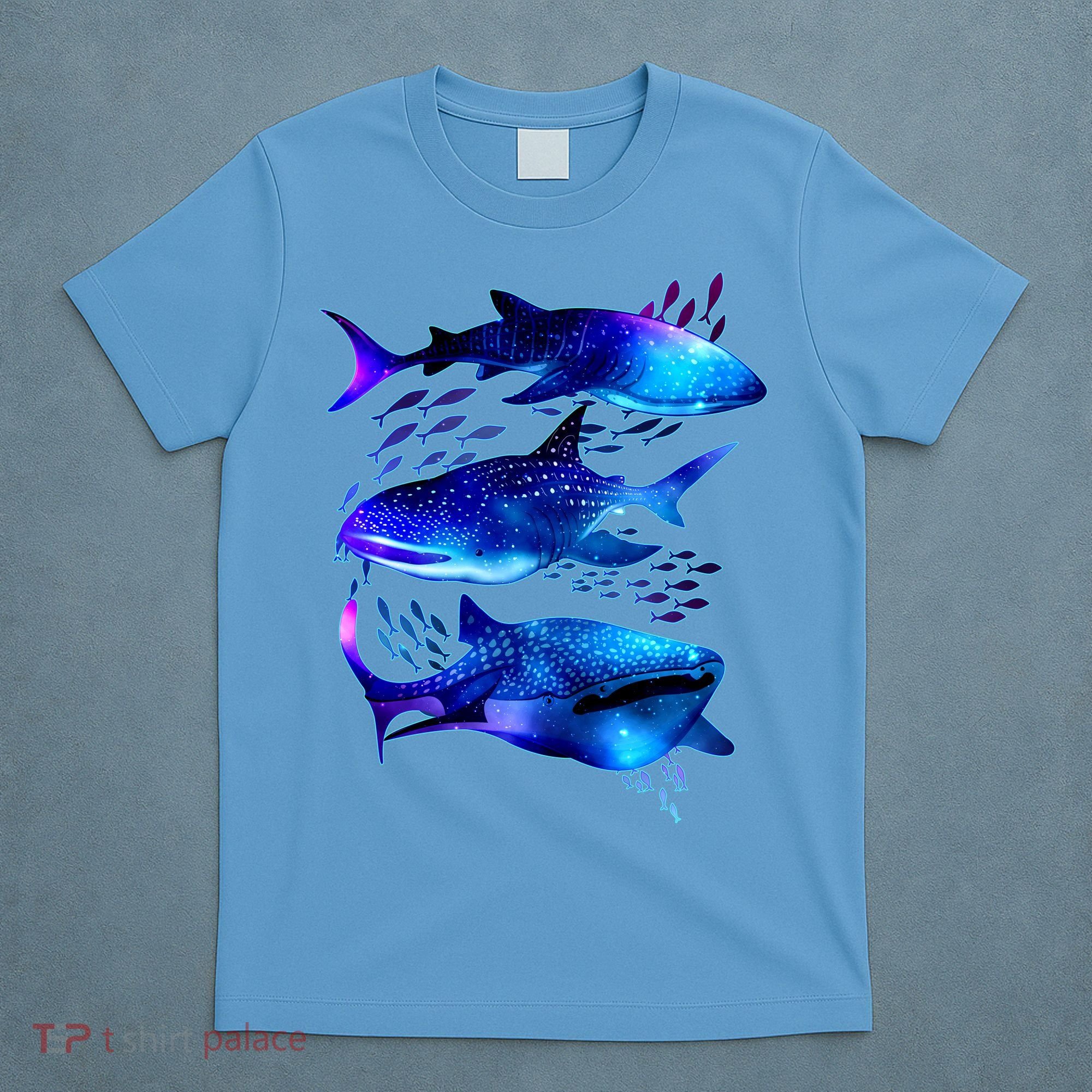 Outer Space Whale Sharks  T-Shirt