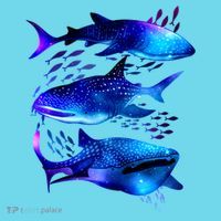 Outer Space Whale Sharks  T-Shirt thumb 6