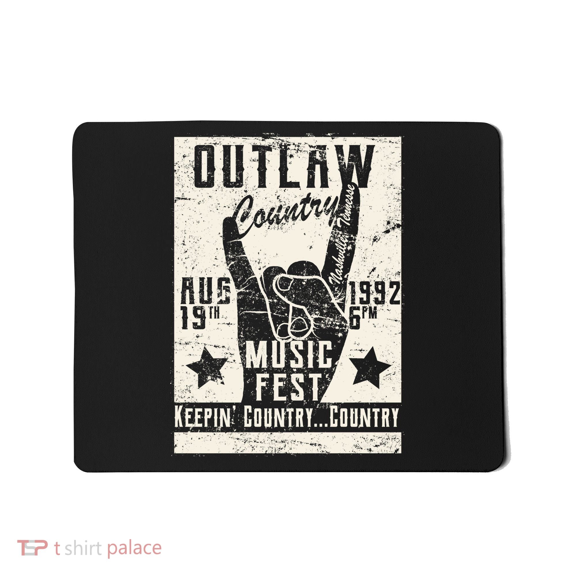 Outlaw Country Music Fest Nashville Mousepad