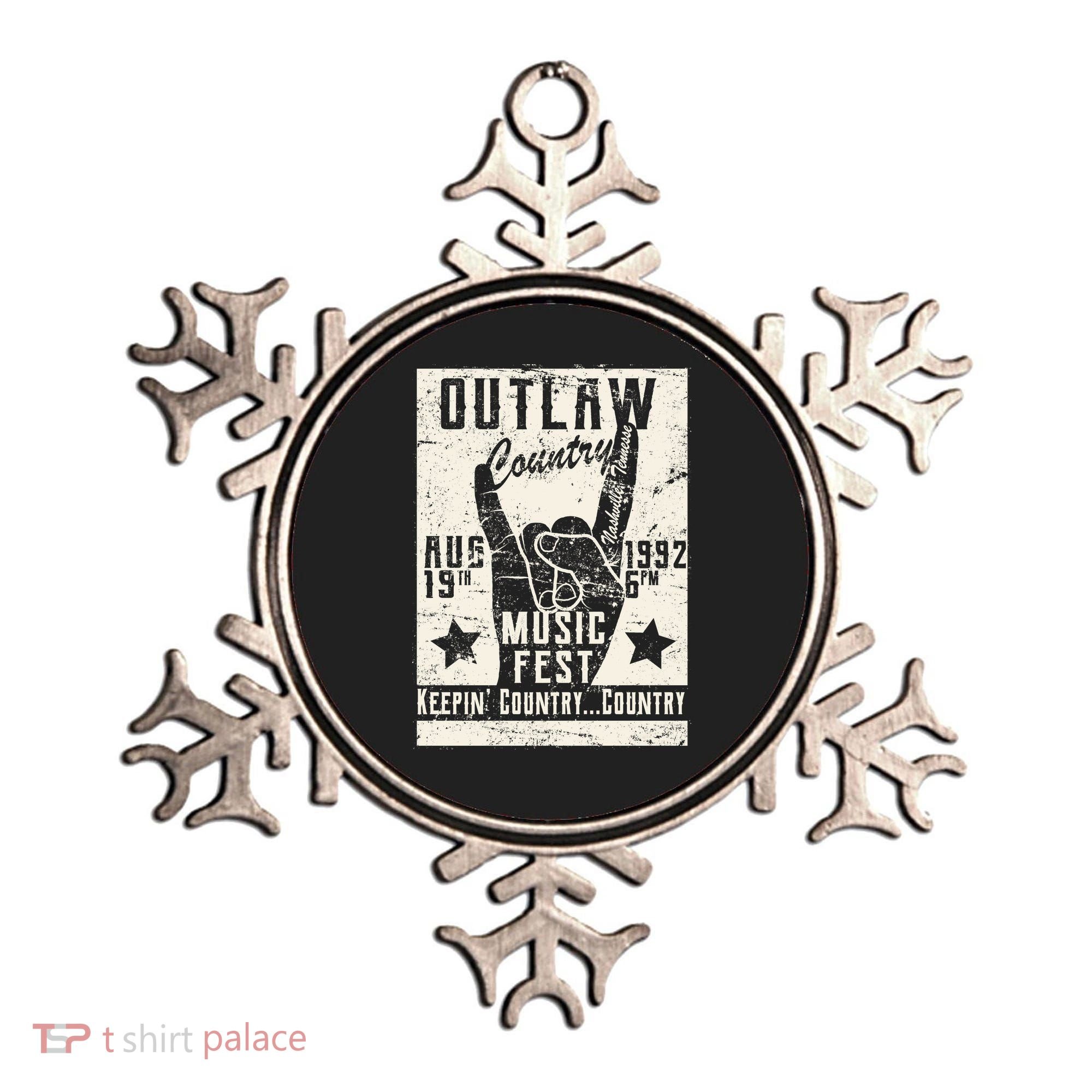 Outlaw Country Music Fest Nashville Ornament