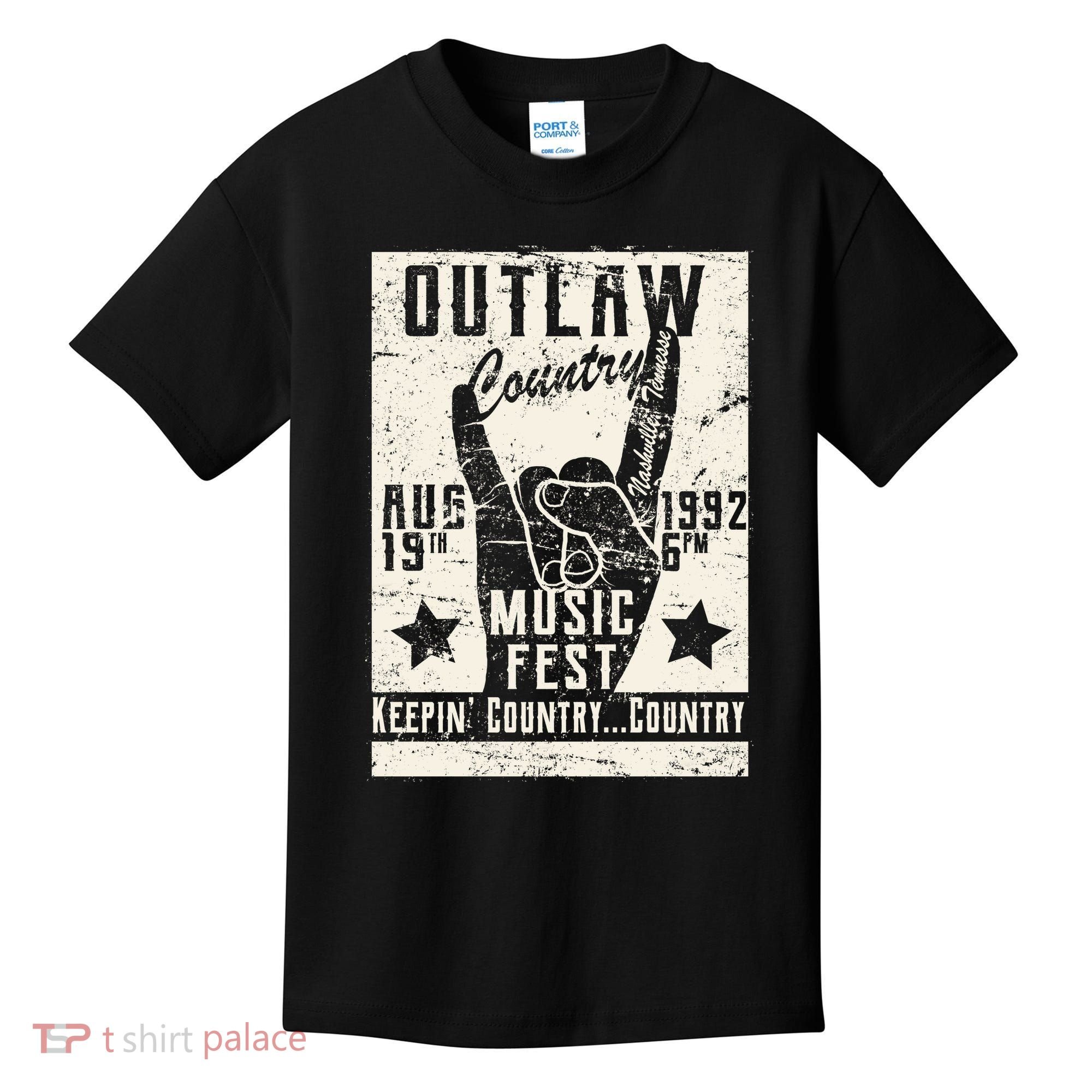 Outlaw Country Music Fest Nashville Kids T-Shirt