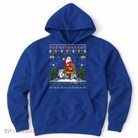 Opossum Ugly Xmas Gift Santa Riding Opossum Christmas Gift Hoodie thumb 0