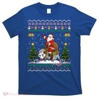 Opossum Ugly Xmas Gift Santa Riding Opossum Christmas Gift T-Shirt thumb 0