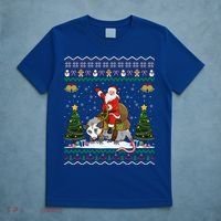 Opossum Ugly Xmas Gift Santa Riding Opossum Christmas Gift T-Shirt thumb 5