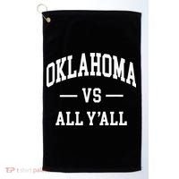 Oklahoma Vs All YAll Golf Towel thumb 0