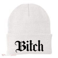 Offensive Vulgar Aesthetic Bitch Edgy E Girl E Boy Beanie thumb 0