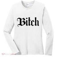 Offensive Vulgar Aesthetic Bitch Edgy E Girl E Boy Women's Long Sleeve Shirt thumb 0