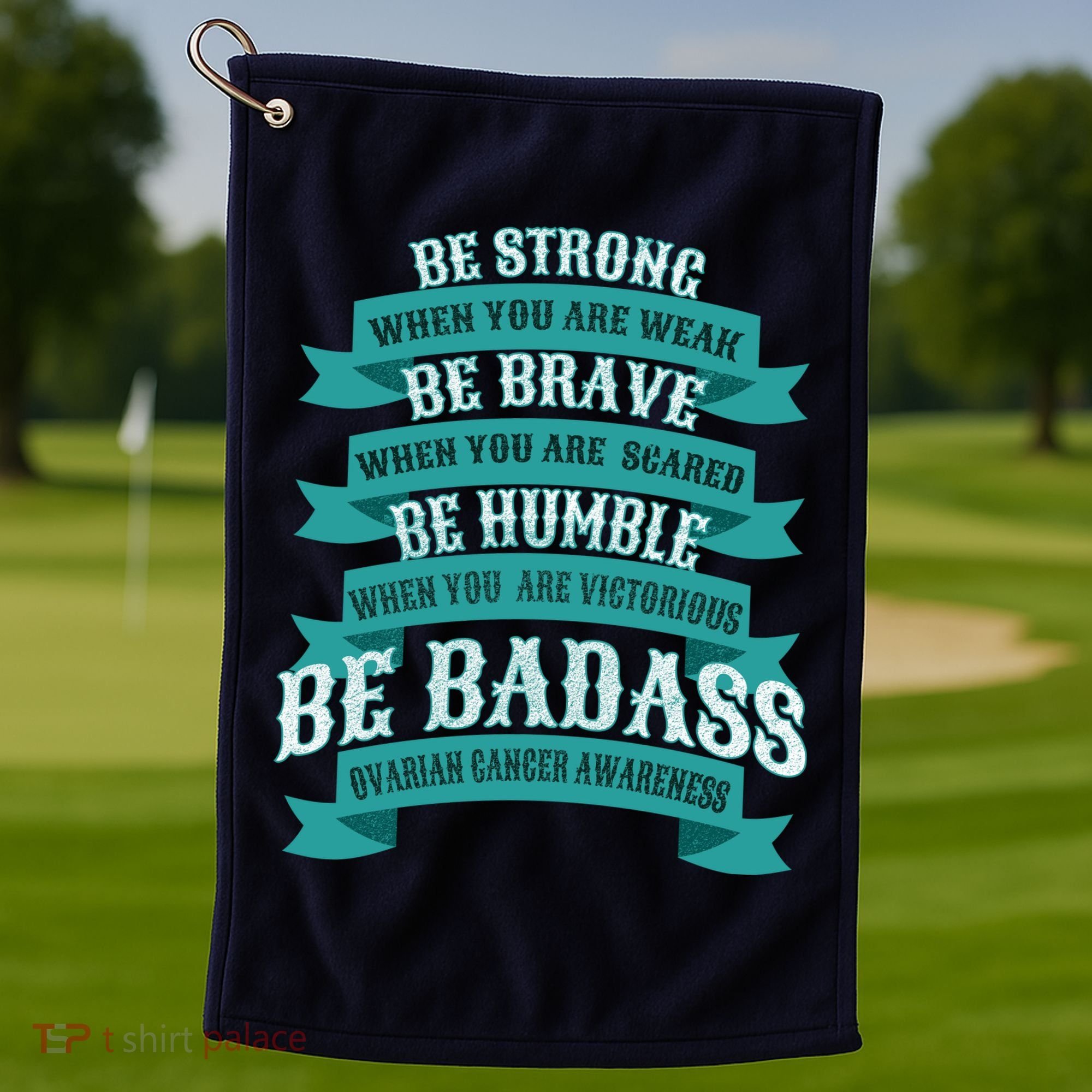 Ovarian Cancer Awareness Golf Towel