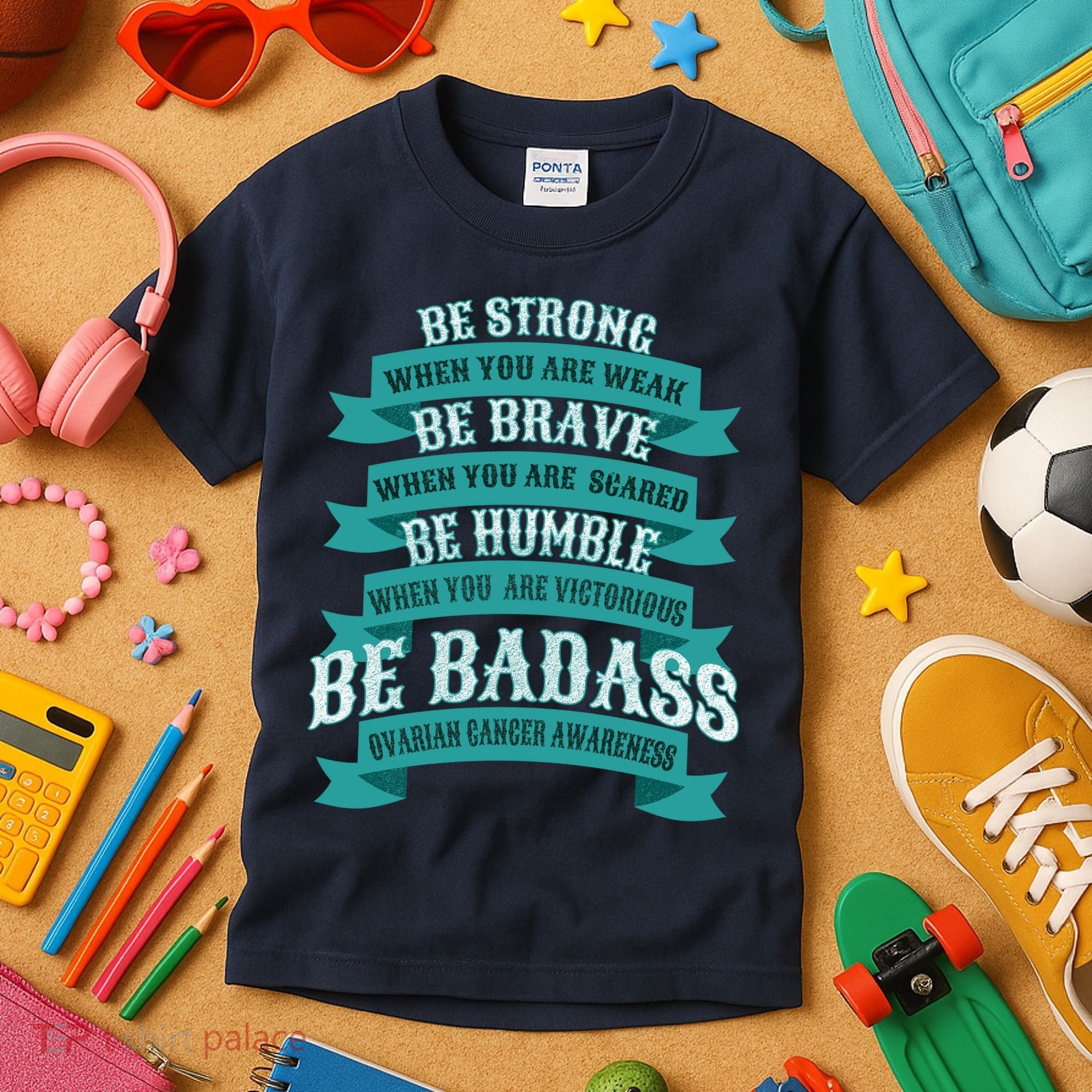 Ovarian Cancer Awareness Kids T-Shirt