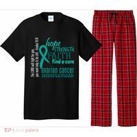 Ovarian Cancer Awareness Hope Faith Love Pajama Set thumb 0