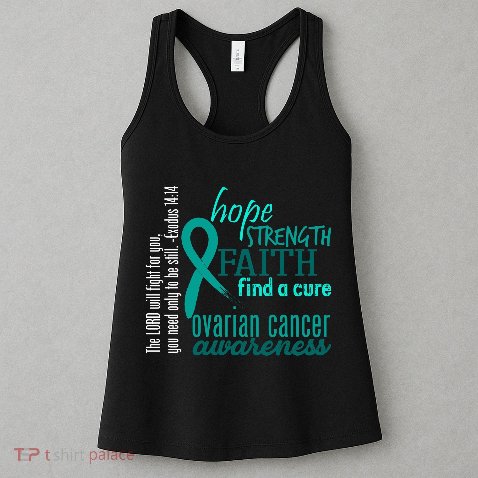 Ovarian Cancer Awareness Hope Faith Love Women's Tank Top