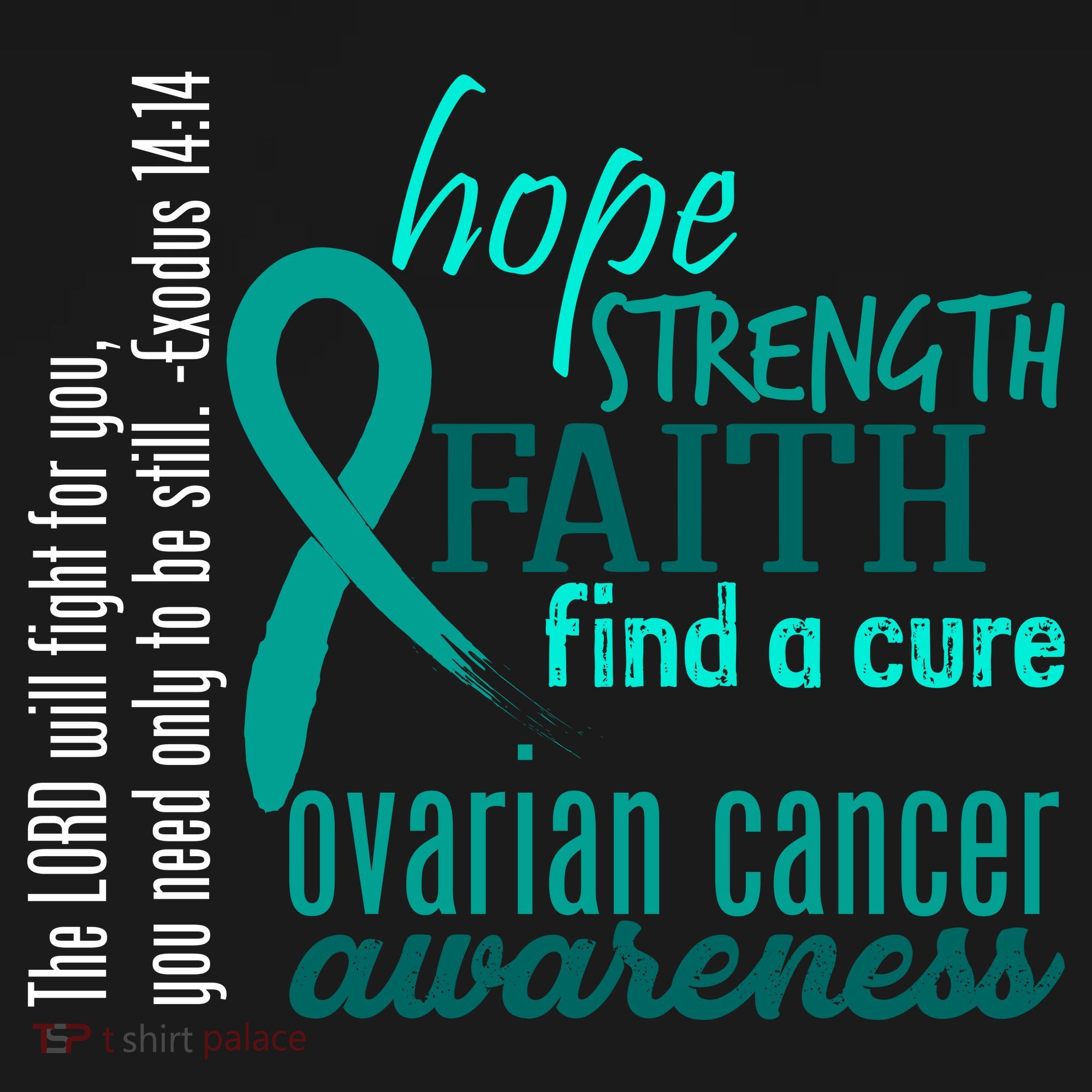Ovarian Cancer Awareness Hope Faith Love Women's Tank Top