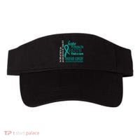 Ovarian Cancer Awareness Hope Faith Love Visor thumb 0