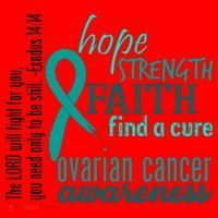 Ovarian Cancer Awareness Hope Faith Love Santa Hat thumb 1