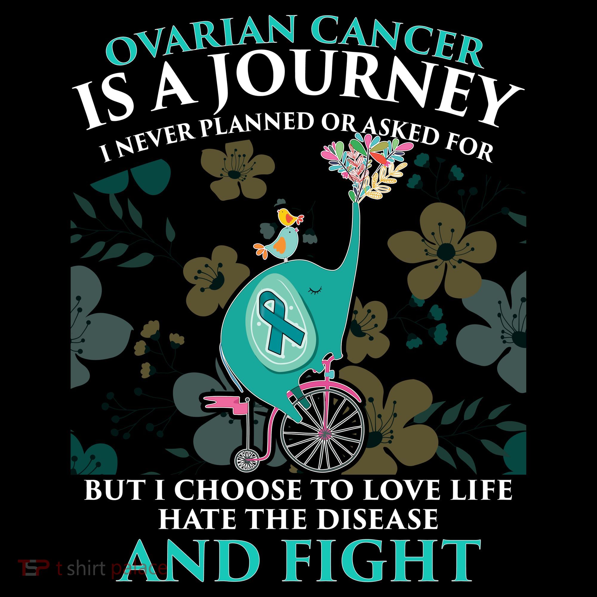 Ovarian Cancer Is A Journey Elephant Backpack
