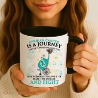 Ovarian Cancer Is A Journey Elephant Coffee Mug thumb 3