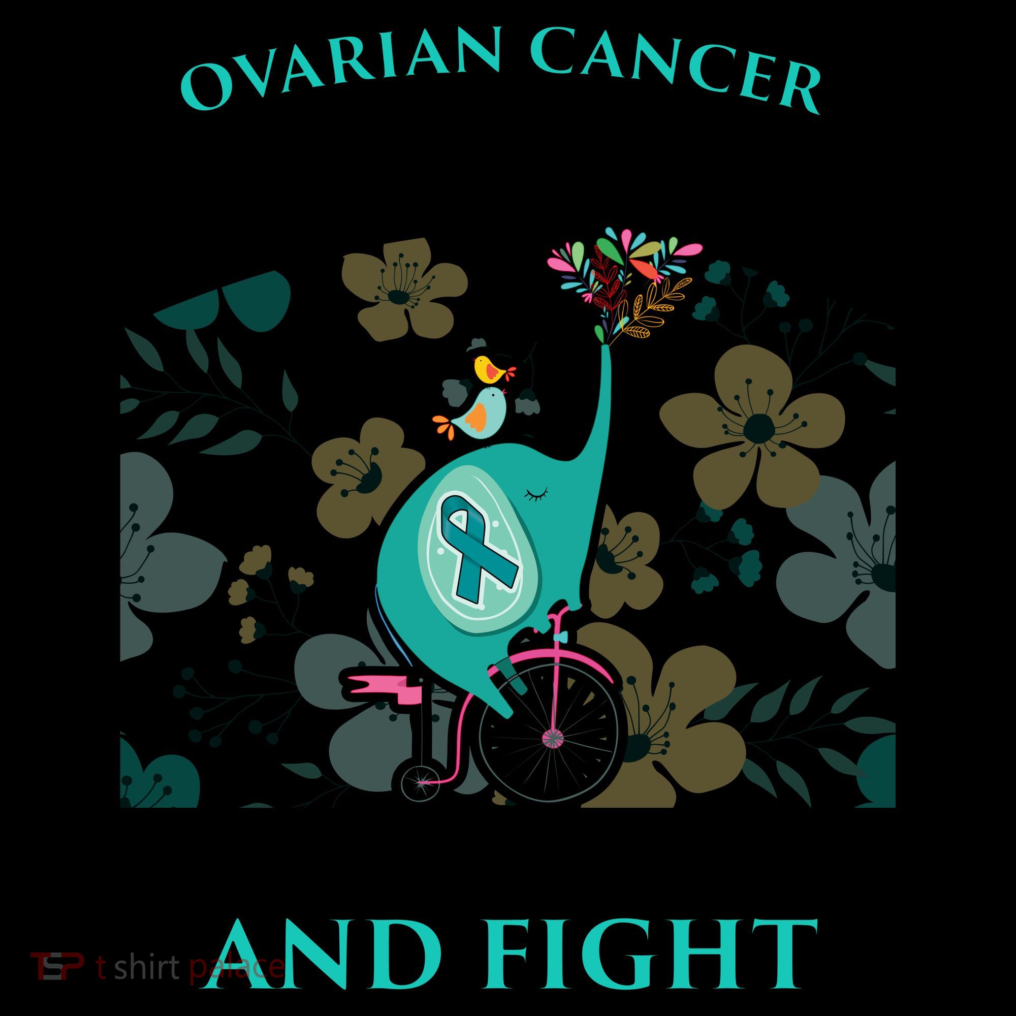 Ovarian Cancer Is A Journey Elephant Coffee Mug