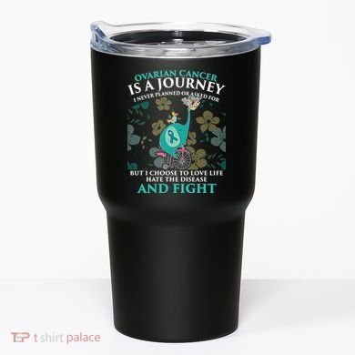 Ovarian Cancer Is A Journey Elephant Tumbler