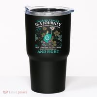 Ovarian Cancer Is A Journey Elephant Tumbler thumb 0
